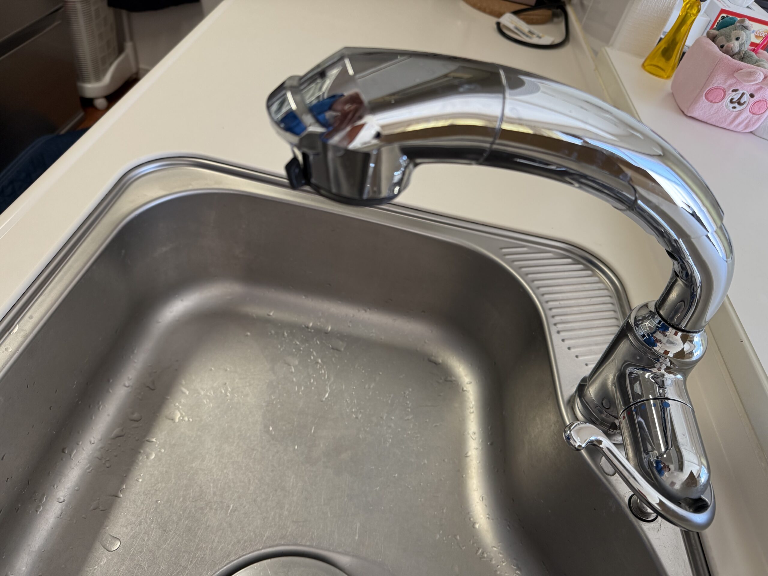キッチン浄水器内蔵水栓交換