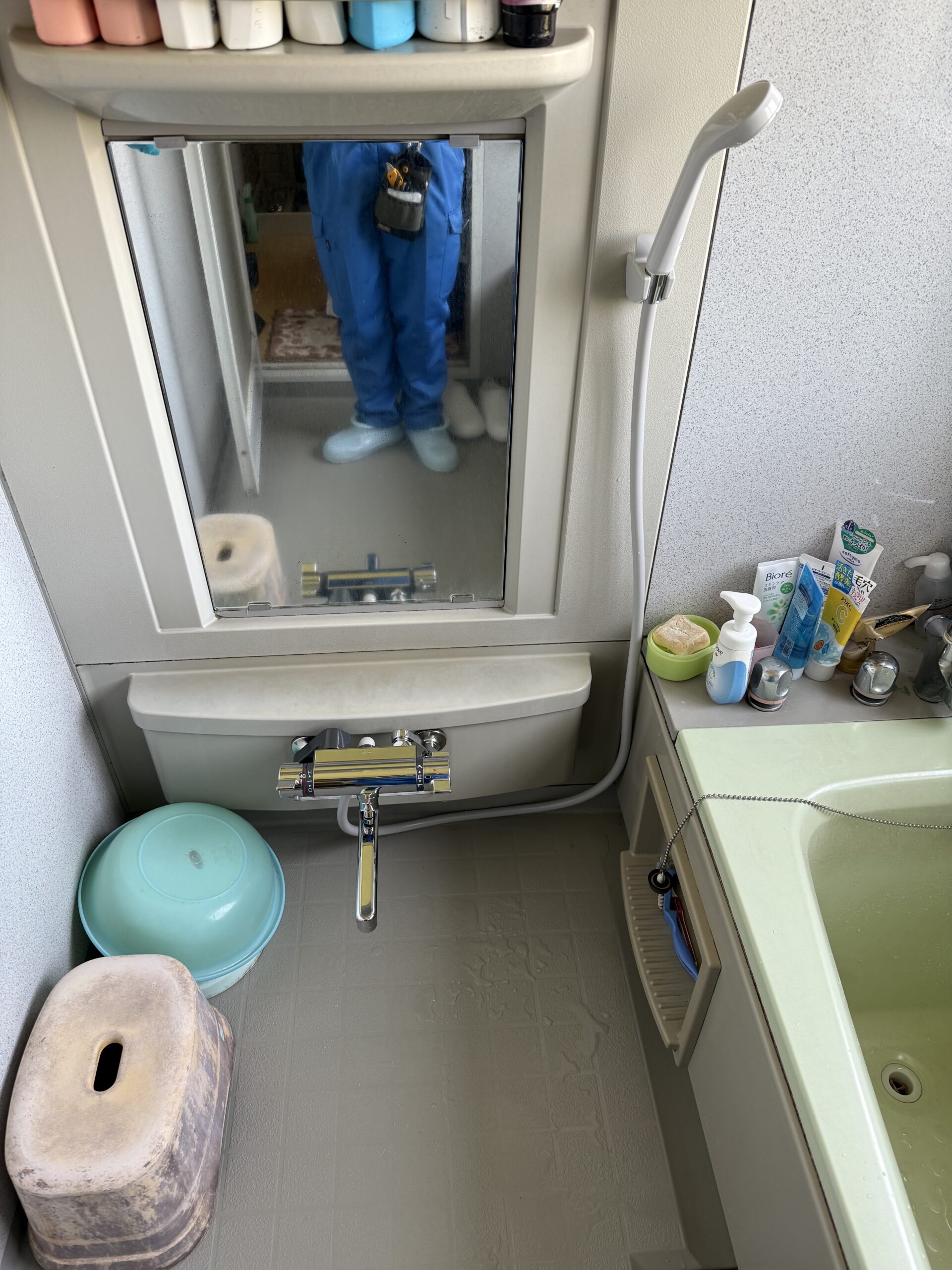浴室サーモスタット水栓交換