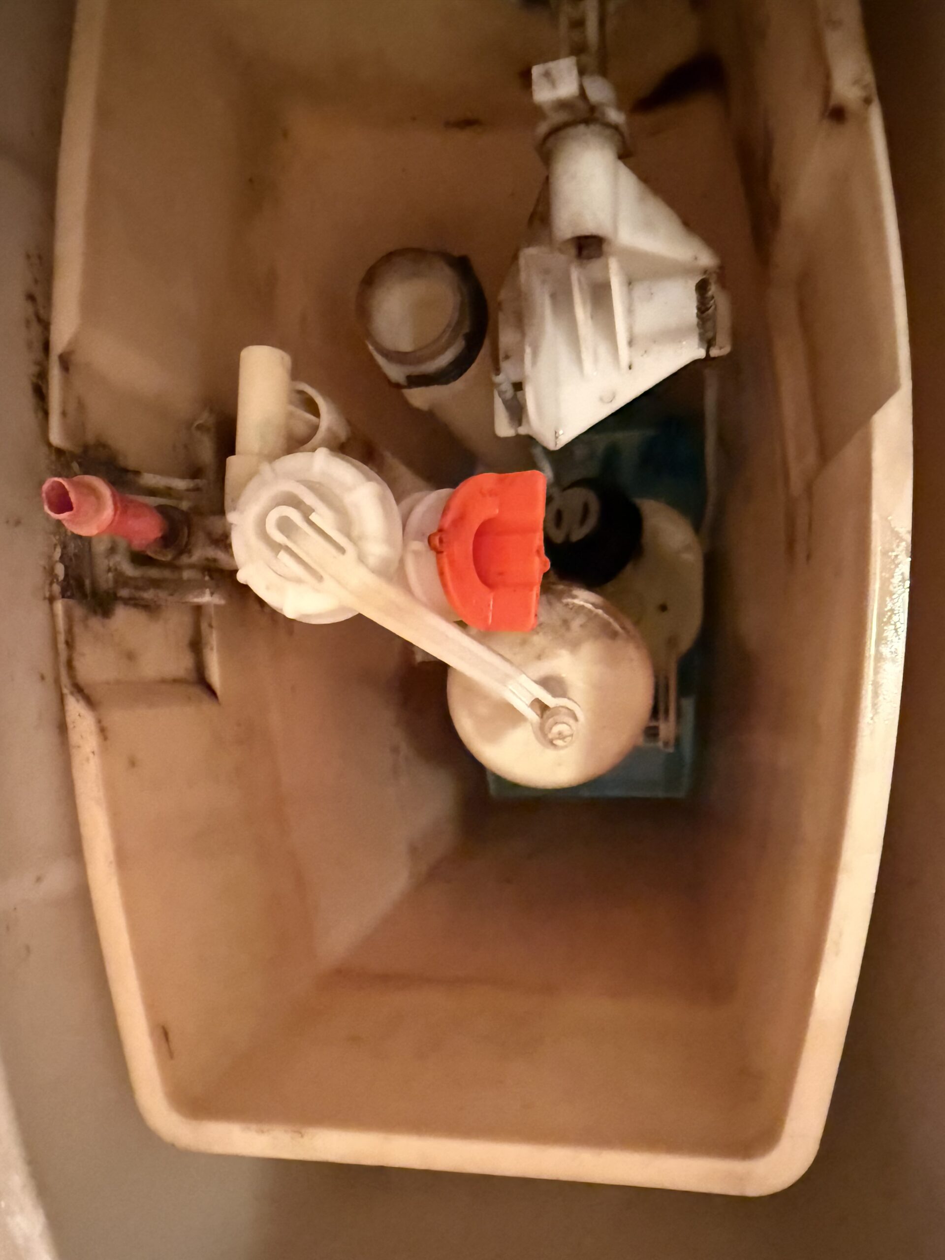 【大洲市】タンクの中の薬品が原因でトイレ水が止まらない