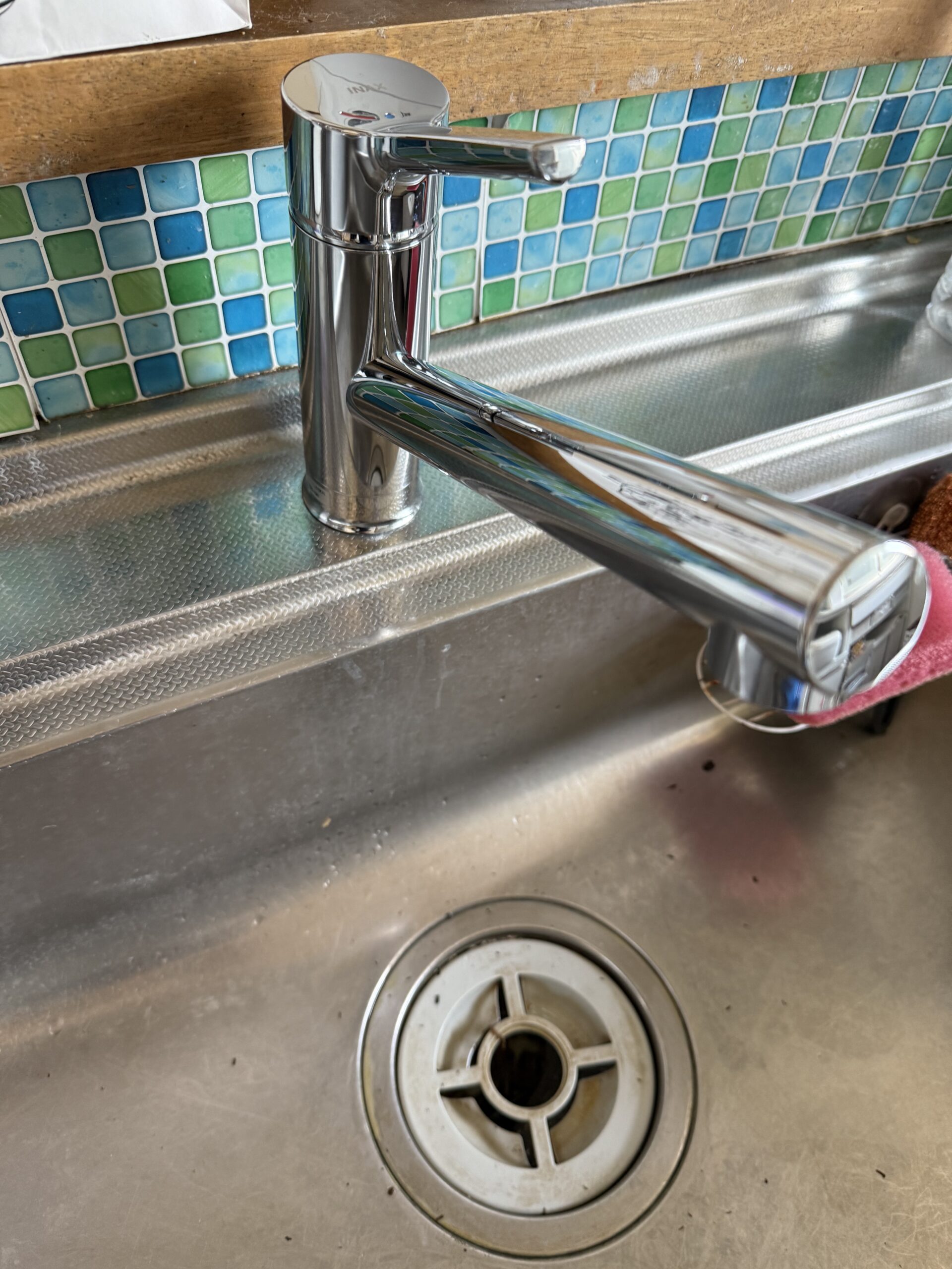 イナックス台所水栓交換