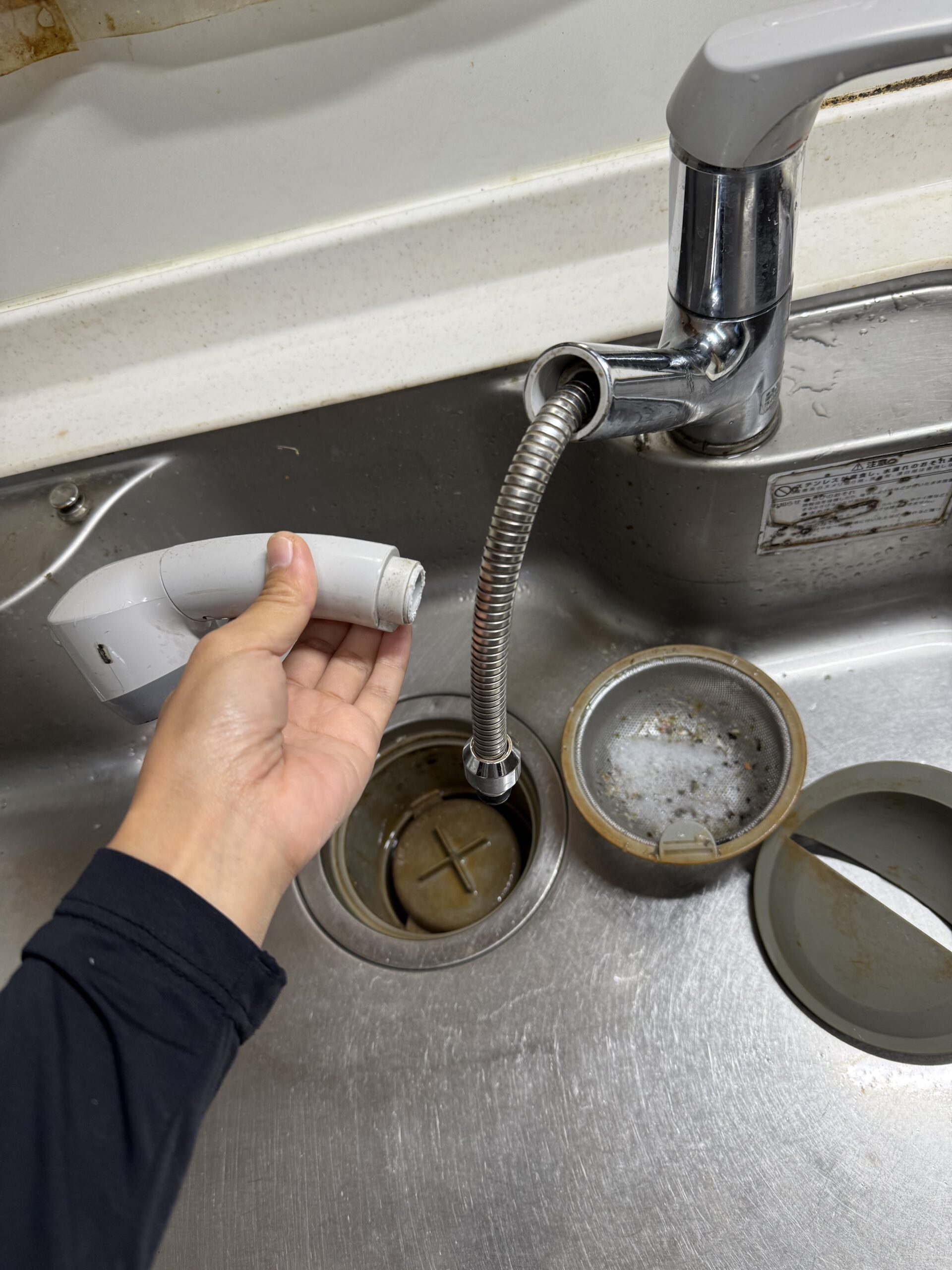 台所シャワー水栓交換