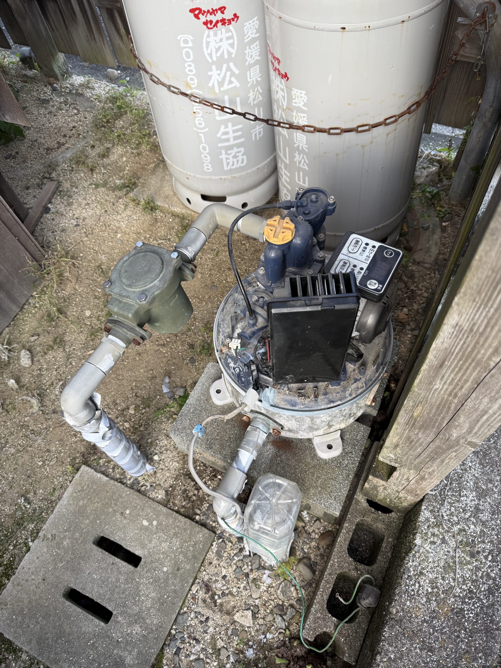 日立浅井戸ポンプ交換