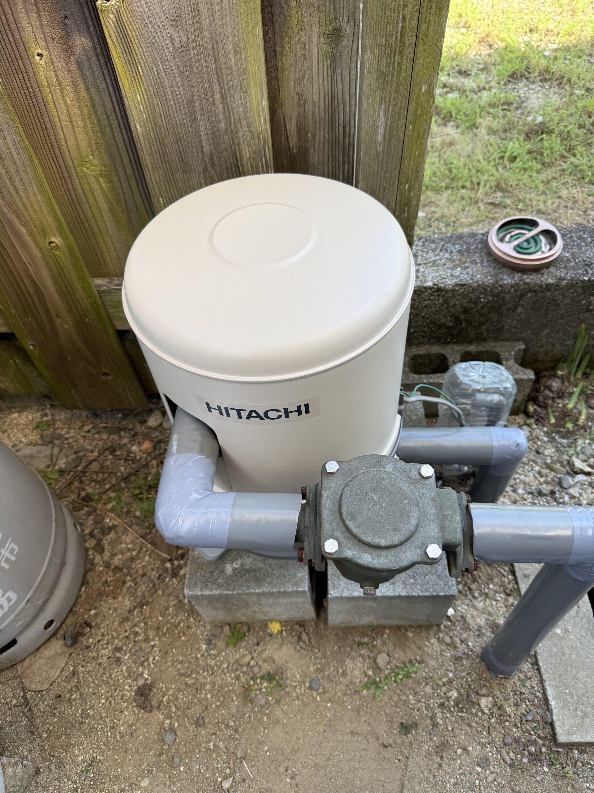 日立浅井戸ポンプ交換