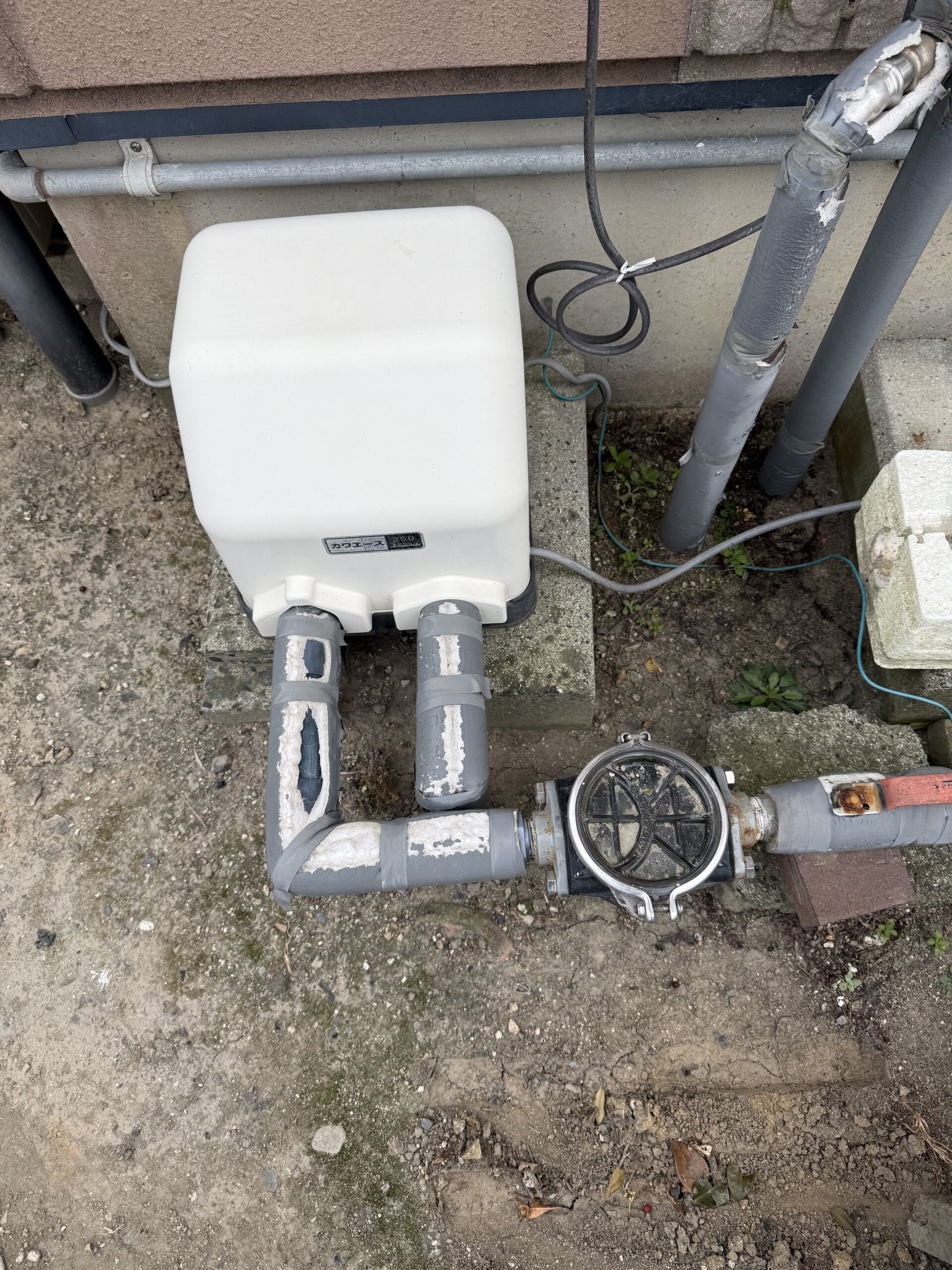 川本ポンプ交換